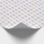Papier Cadeau Monogramme Initiale Du Logo Personnalisé (Coin)