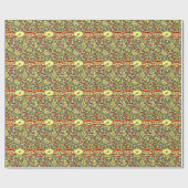 Papier Cadeau Monogramme "M" William Morris Design (Plat)