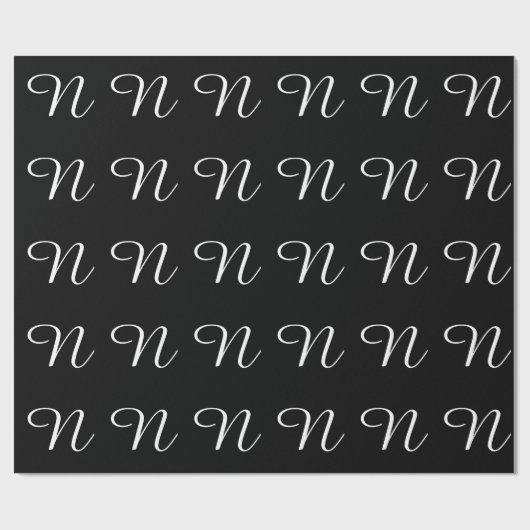 PAPIER CADEAU MONOGRAMME N (Plat)