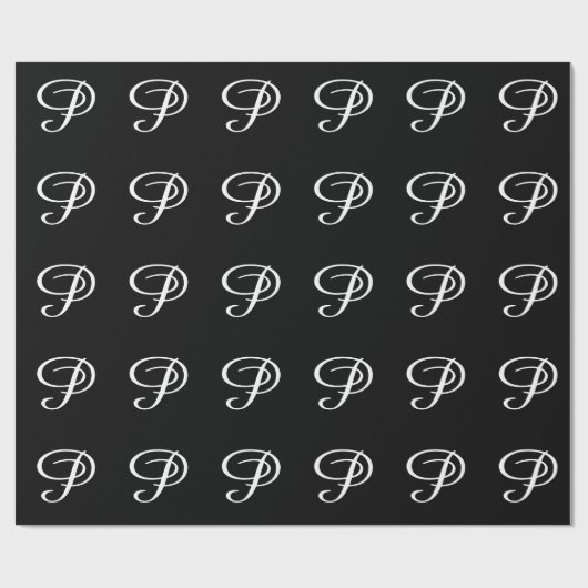 PAPIER CADEAU MONOGRAMME P (Plat)