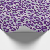 Papier Cadeau Monogramme pourpre coloré chic d'impression de (Coin)