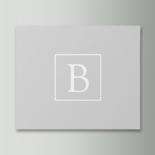 Papier Cadeau Monogramme simple gris clair