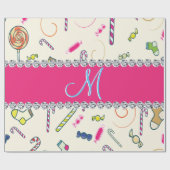 Papier Cadeau Monogramme sucre de canne (Plat)