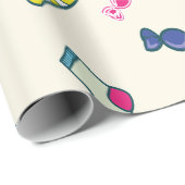 Papier Cadeau Monogramme sucre de canne (Coin rond)