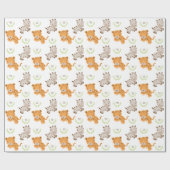 Papier Cadeau Monogramme | Sweet Safari (Plat)