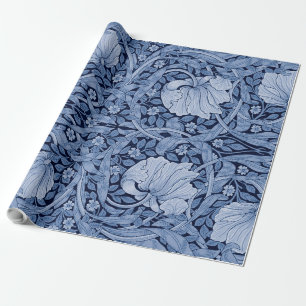 Papier Cadeau Monotone bleu Pimpernel, William Morris