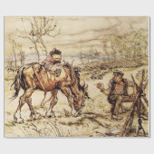 Papier Cadeau Monsieur Toad et la Gitane par Arthur Rackham (Plat)