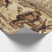 Papier Cadeau Monsieur Toad et la Gitane par Arthur Rackham (Coin)
