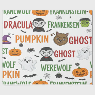 Papier Cadeau Monster Candy Parade Pour Halloween