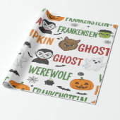 Papier Cadeau Monster Candy Parade Pour Halloween (Déroulé)