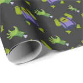 Papier Cadeau Monster Frankenstein (Coin rond)