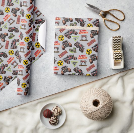 Papier Cadeau Monster Jam - Zombie (Artisanat)