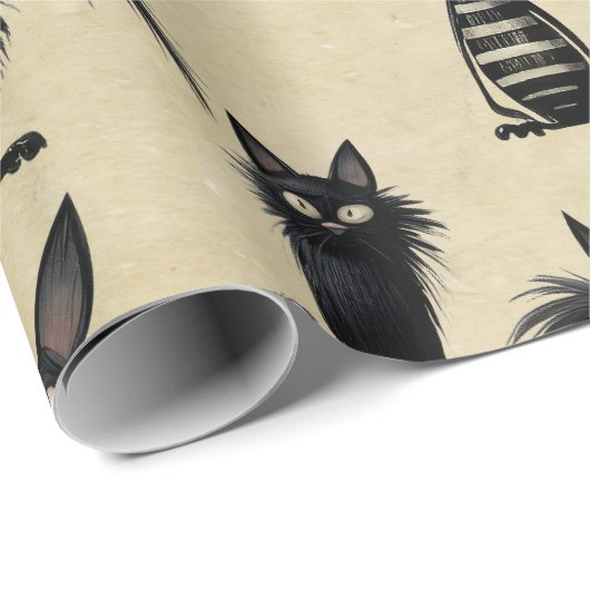 Papier Cadeau Monster Mash (Coin rond)