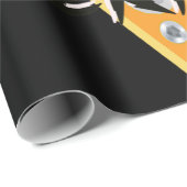 Papier Cadeau Monster Trucks All American Design (Coin rond)