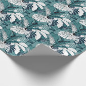 Papier Cadeau Monstera de bananes tropicales : Branché sans fil. (Coin)