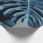 Papier Cadeau Monstera tropical plante / décoration d'usine (Coin)