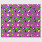 Papier Cadeau Monstre affamé Motif sans couture (Plat)