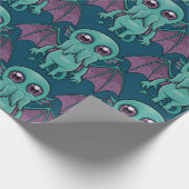 Papier Cadeau Monstre Cthulhu, bébé mûr (Coin)