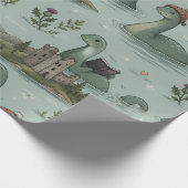 Papier Cadeau Monstre du Loch Ness (Coin)