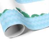 Papier Cadeau Monstre Mer (Coin rond)