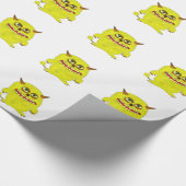 Papier Cadeau monstre troll halloween frisson (Coin)