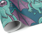 Papier Cadeau Monstres de Cute Baby (Coin rond)