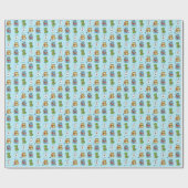 Papier Cadeau Monstres des Fêtes (Plat)