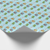 Papier Cadeau Monstres des Fêtes (Coin)