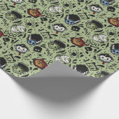 Papier Cadeau Monstres Universels- Vert (Coin)