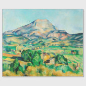 Papier Cadeau Mont Sainte-Victoire par Paul Cezanne (Plat)