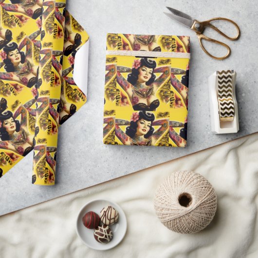 Papier Cadeau Montage vintage Glam (Artisanat)