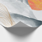 Papier Cadeau Montagne bleue (Coin)