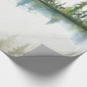Papier Cadeau Montagne, Forêt, Lac (Coin)