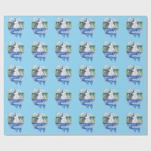 Papier Cadeau Montagne fraîche
