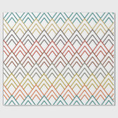 Papier Cadeau Montagnes Art Déco (Plat)