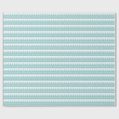 Papier Cadeau Montagnes Aztec - Vert clair sur Blanc (Plat)