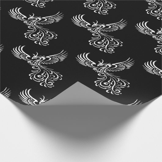 Papier Cadeau Monter De La Phoenix Phoenix Illustration Blanche  (Coin)
