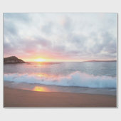 Papier Cadeau Monterey California Beach Waves Sunset Photo (Plat)