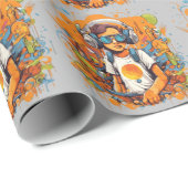 Papier Cadeau Montez le volume et laissez la roche allumée (Coin rond)