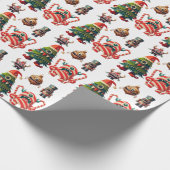 Papier Cadeau Montres de Noël en papier déplaisant (Coin)