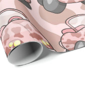 Papier Cadeau Moo Car (Coin rond)