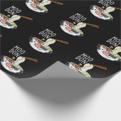 Papier Cadeau Moo-don Funny Udon Pun Dark BG (Coin)