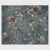 Papier Cadeau Moody Floral Winter (Plat)