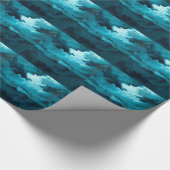 Papier Cadeau Moody Ocean Waves Under Stormy Sky – Abstract Seas (Coin)