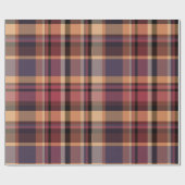 Papier Cadeau Moody Oversized Autumn Sunset Plaid (Plat)