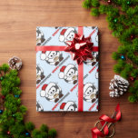 Papier Cadeau Mooey Christmas<br><div class="desc">Emballage cadeau de vache de Noël adorable</div>