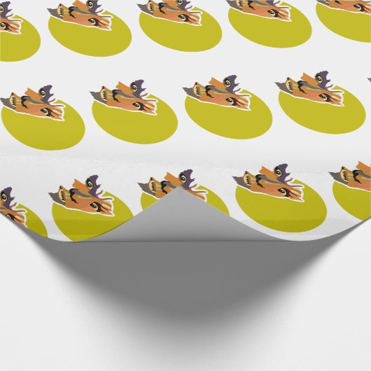 Papier Cadeau Moon Wolf, Fête d'Halloween (Coin)