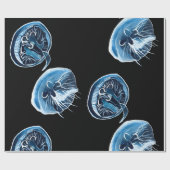 Papier Cadeau MoonJellyfish aquarelle art (Plat)