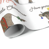 Papier Cadeau Moooy Christmas (Coin rond)