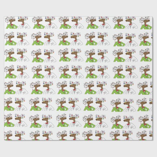 Papier Cadeau Moose (Plat)